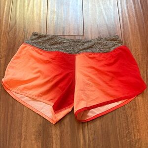 Women's Red and Gray Shorts